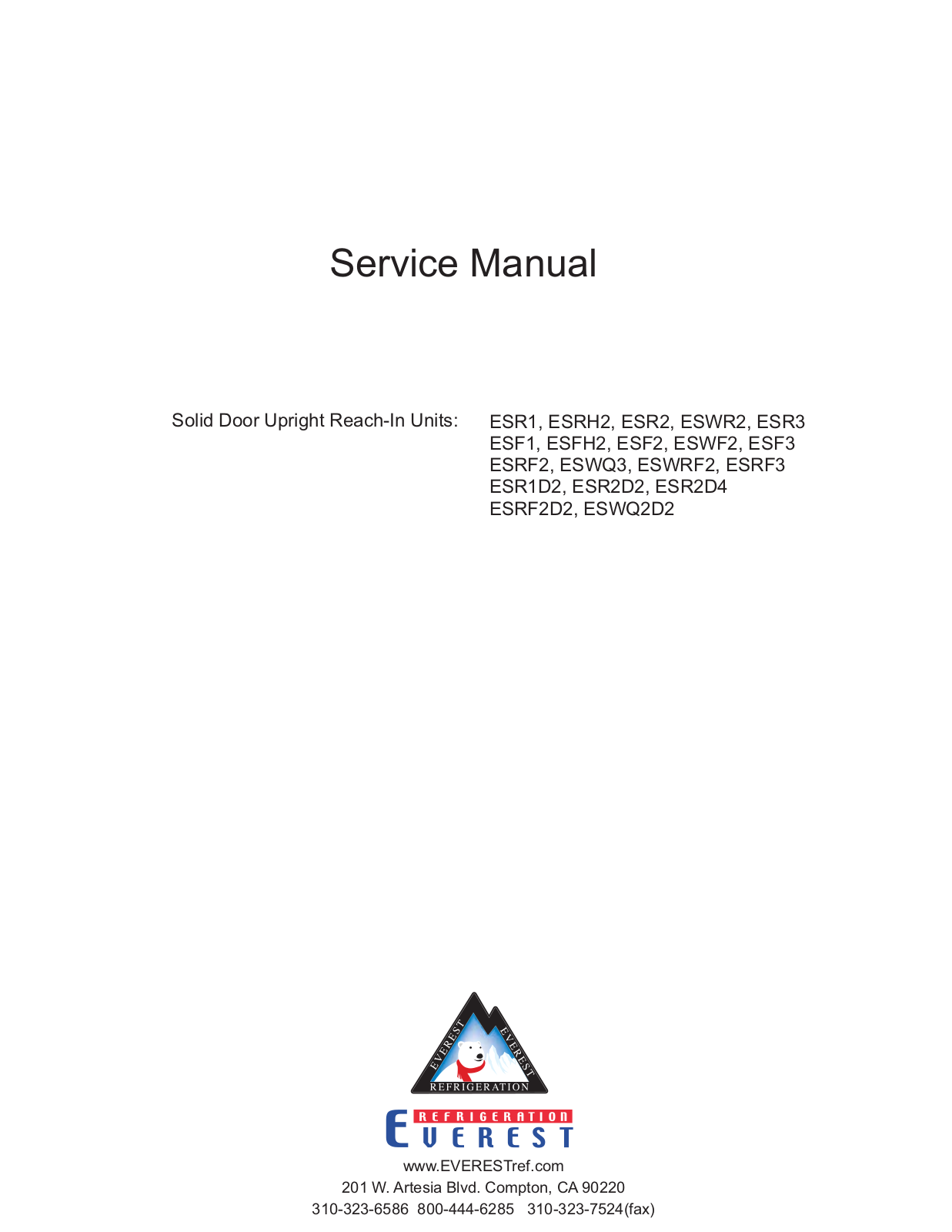 Everest ESF3 Service Manual