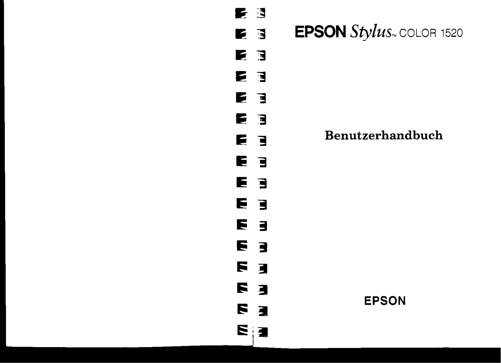 Epson STYLUS COLOR 1520 User Manual