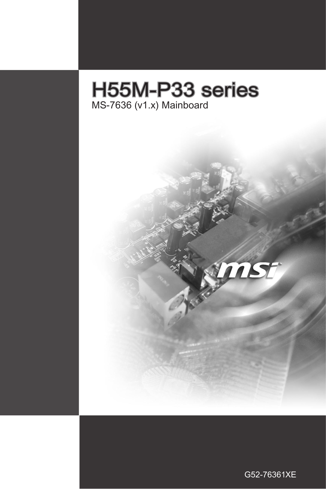 MSI H55M-P33 User Manual