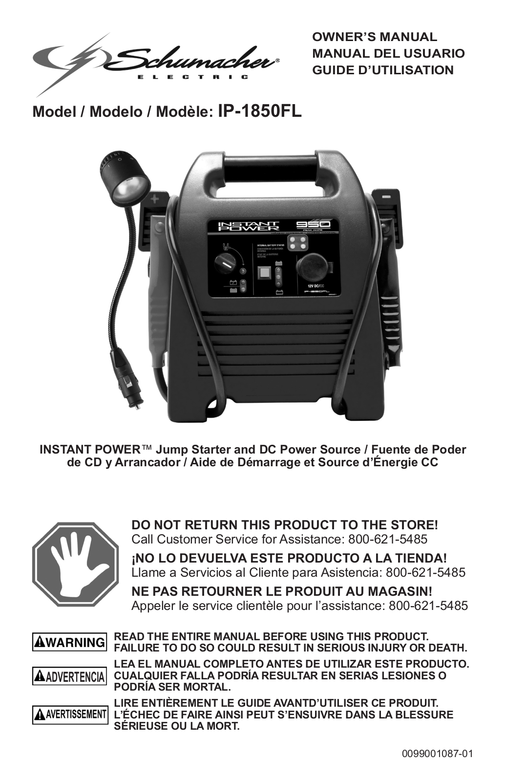 Schumacher IP-1850FL User Manual