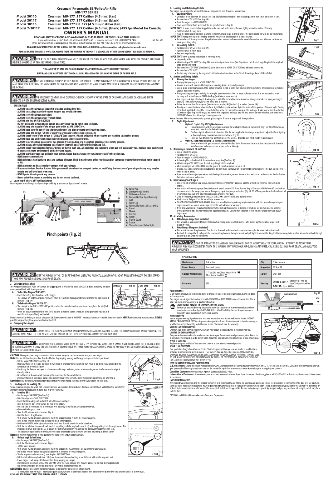 Crosman 30117 User Manual