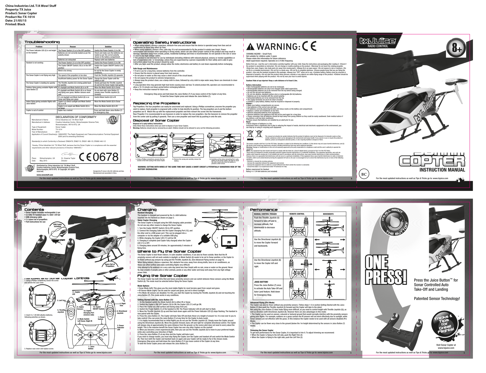 China T A Wow Stuff TX 1014H User Manual