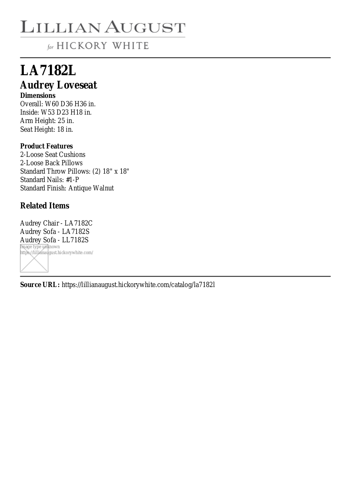Lillian August LIGU1064 Specifications - ManualMachine.com