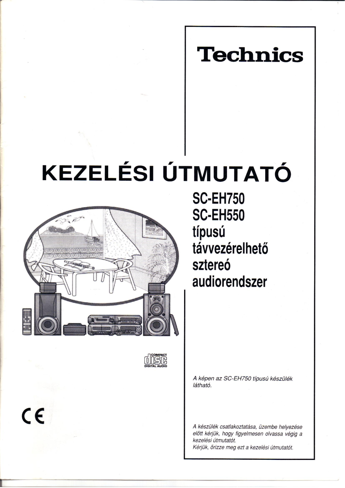 Technics SC-EH750, SC-EH550 User Manual