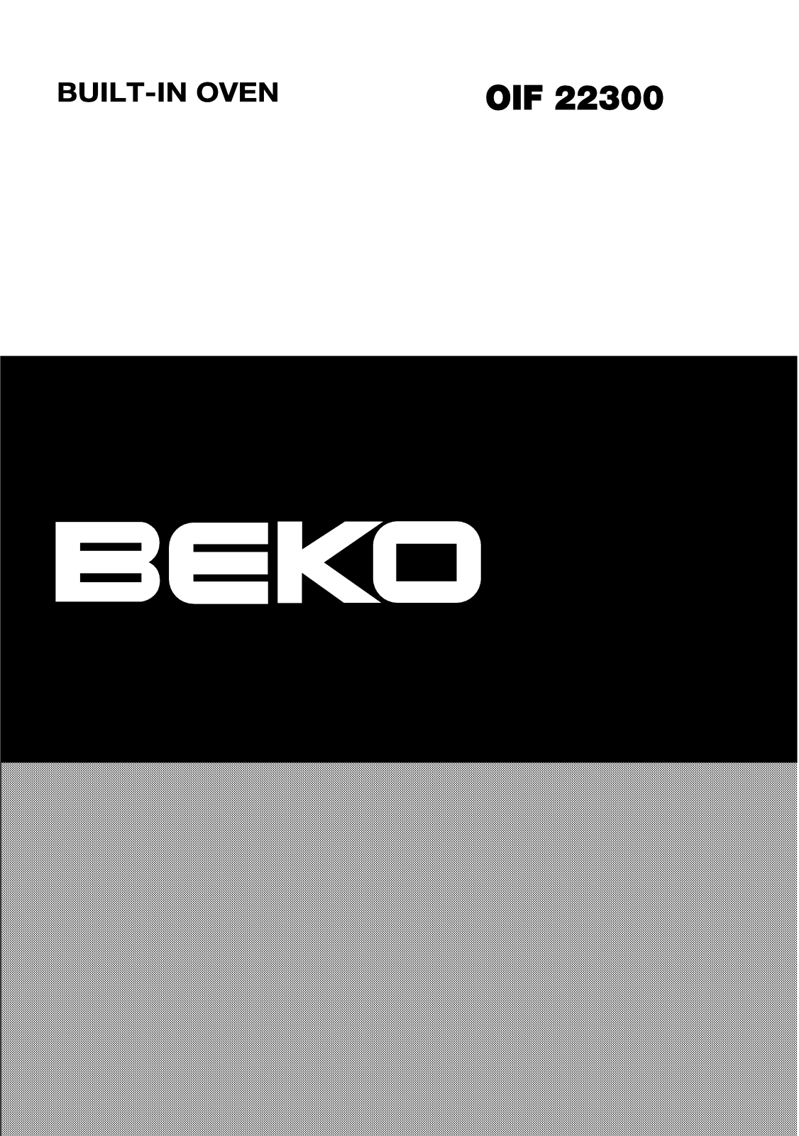 Beko OIF 22300 User Manual