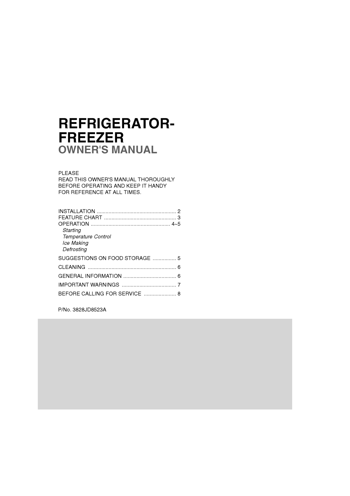 Lg GC-051SS User Manual