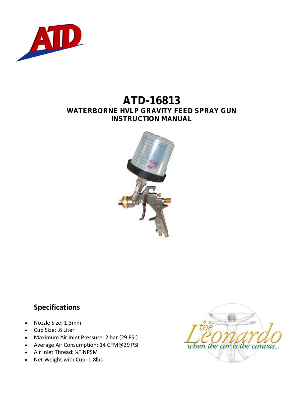 ATD Tools ATD-16813 User Manual