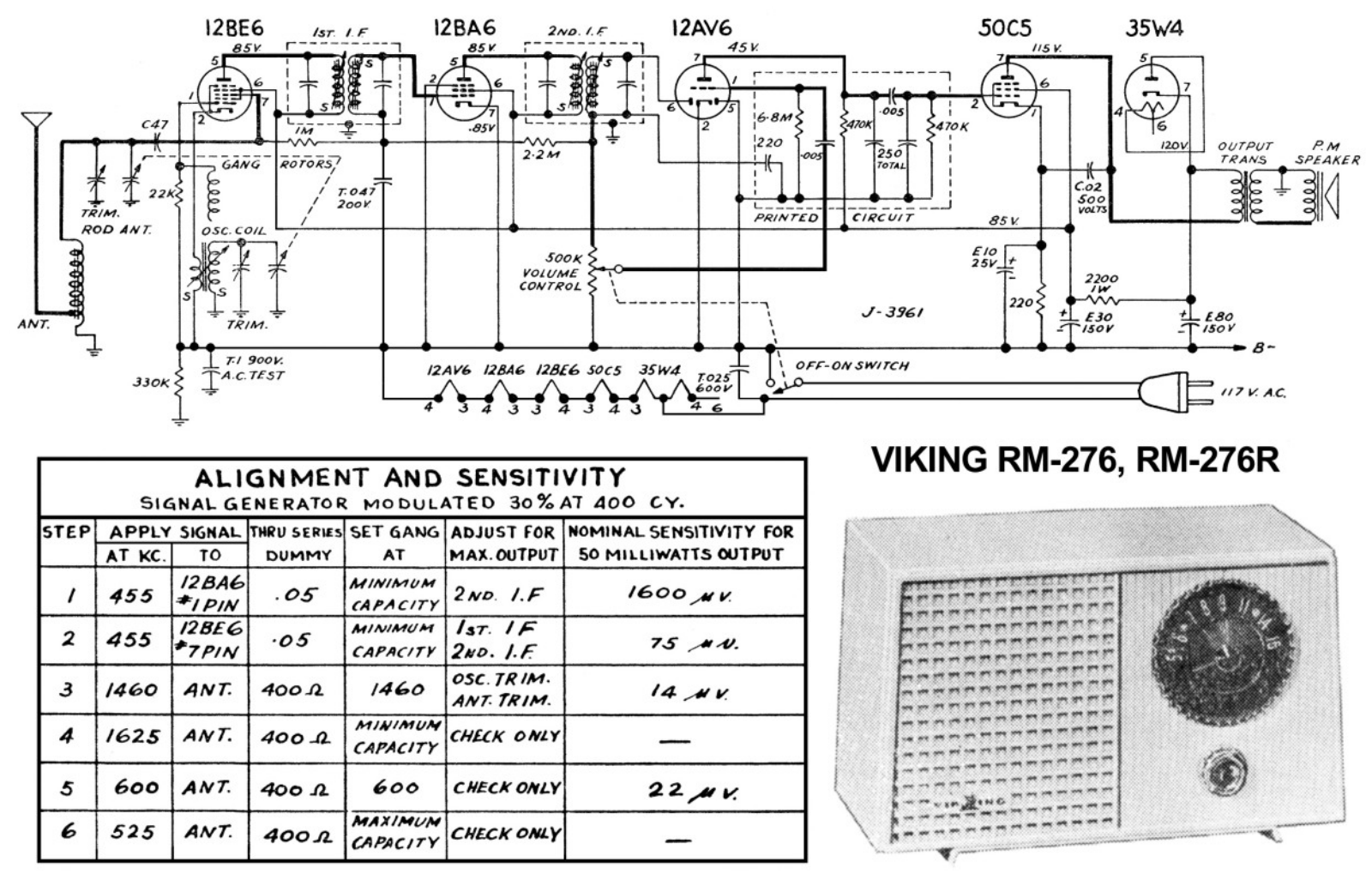 Viking RM-276 Schematic