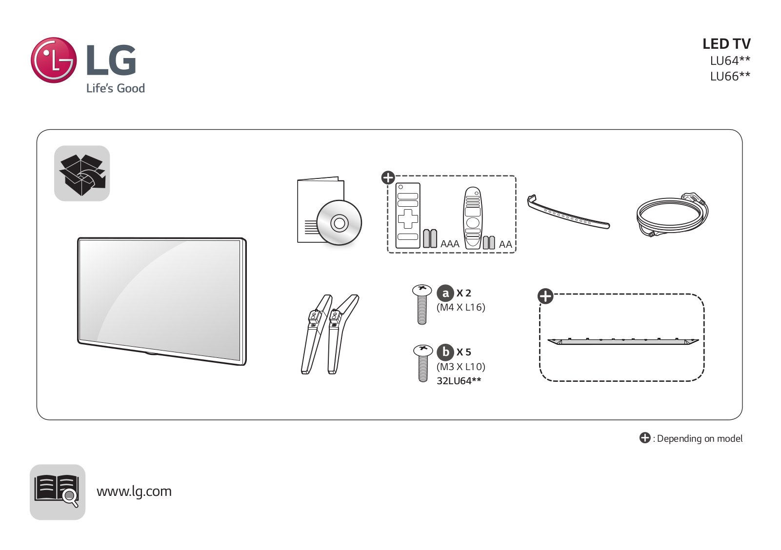 LG 32LU660H QUICK SETUP GUIDE