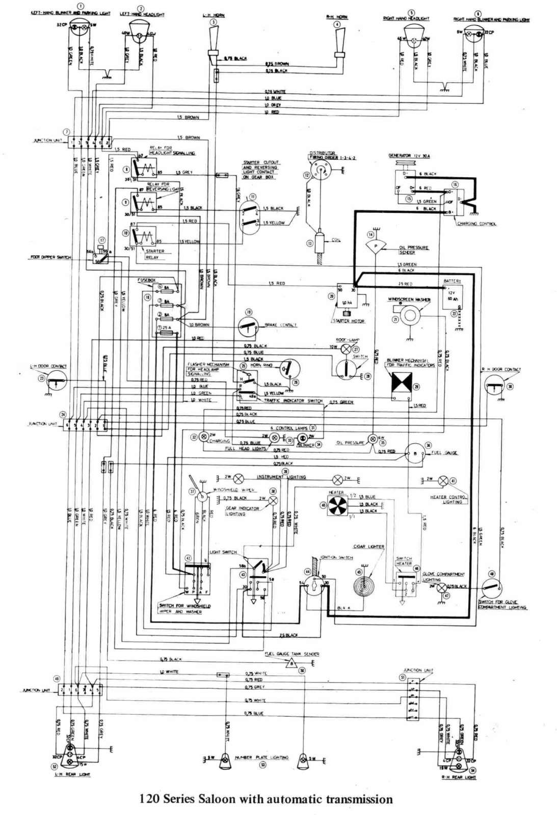 Volvo 122s schematic