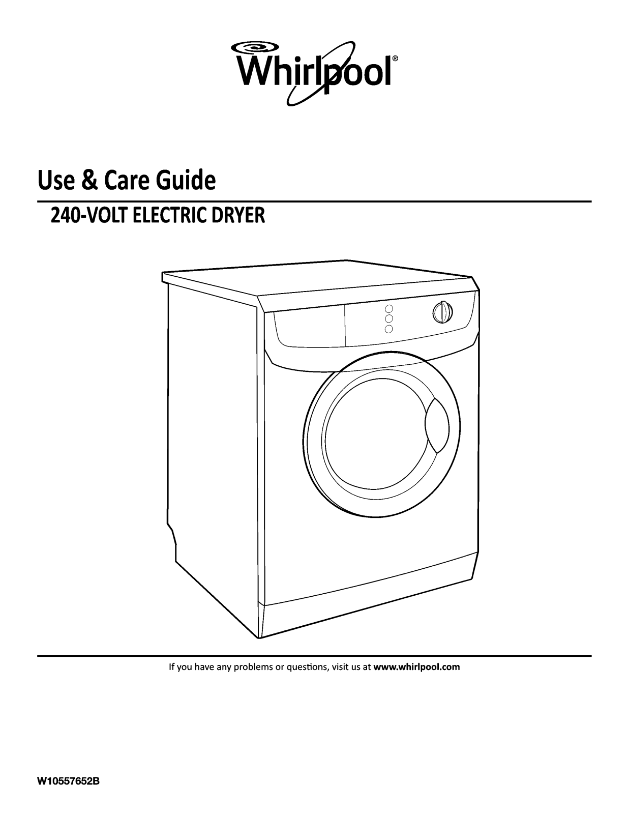 Whirlpool WED7500VW2, WED7500VW1 Owner’s Manual