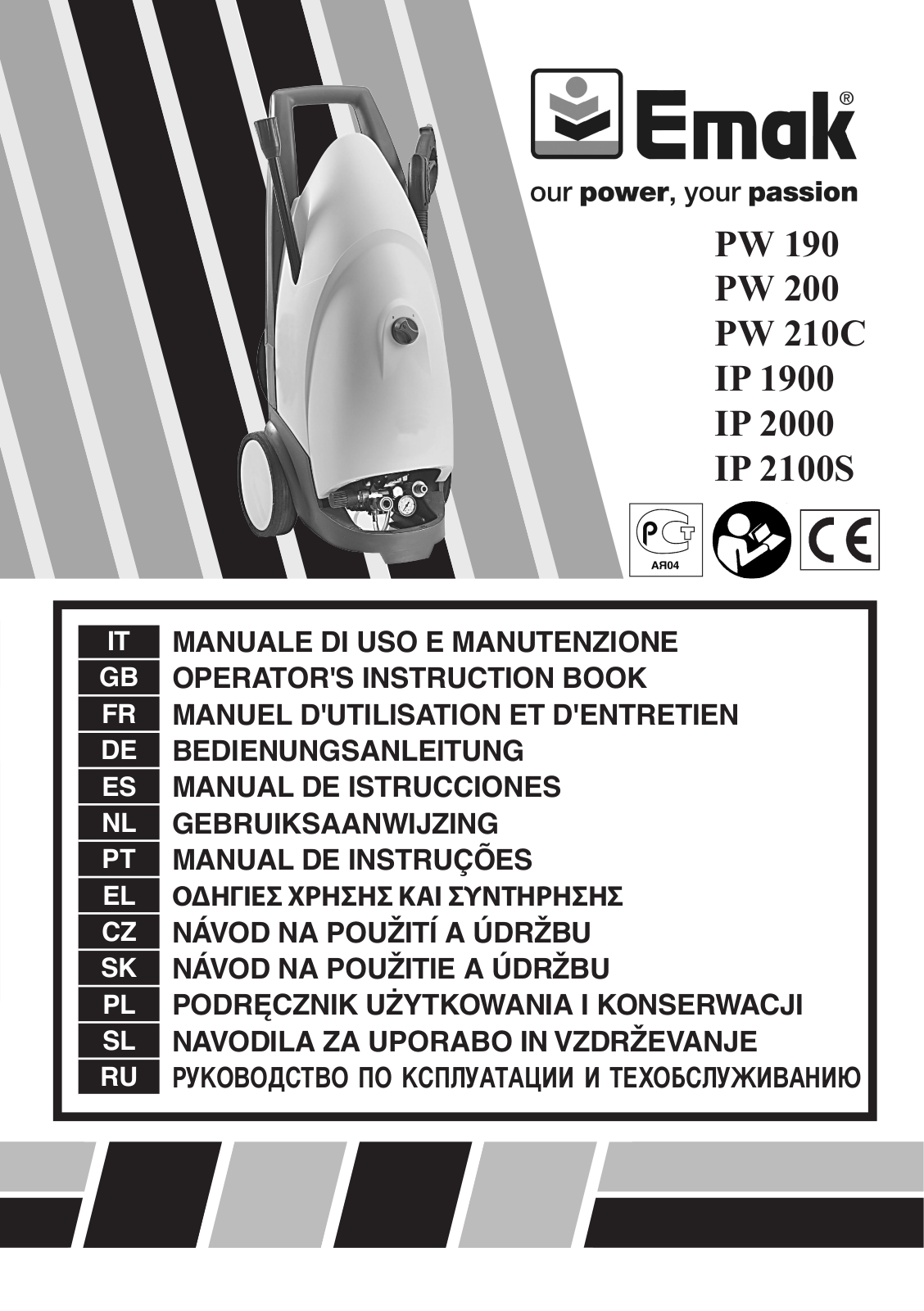 EMAK PW 190, PW 200, PW 210C, IP 1900, IP 2000 User Manual