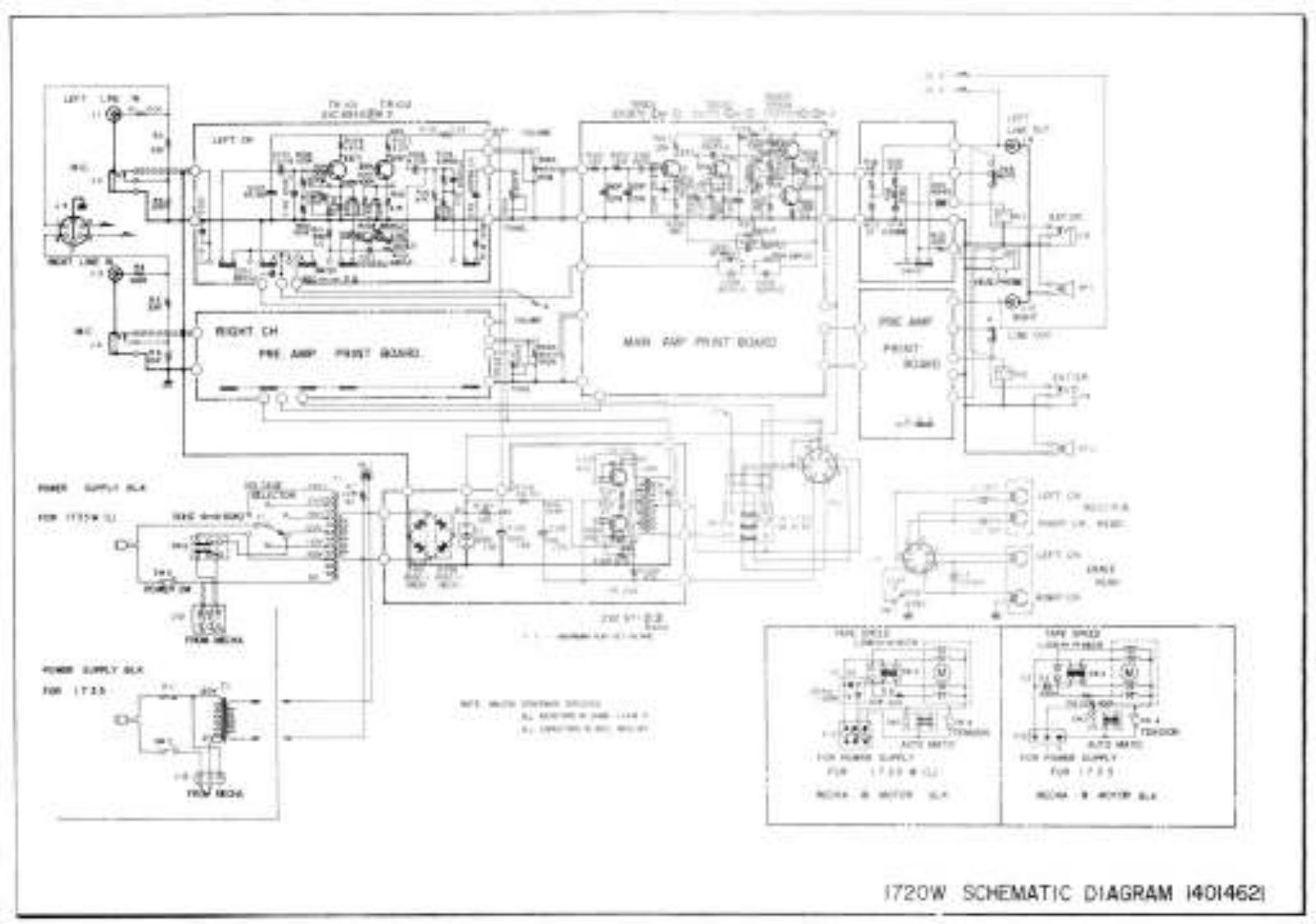 Akai 1720W Schematic