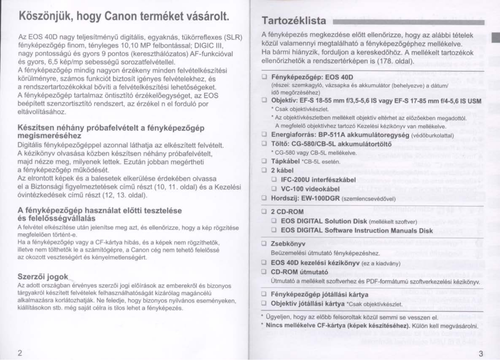 Canon EOS 40D Digital User Manual