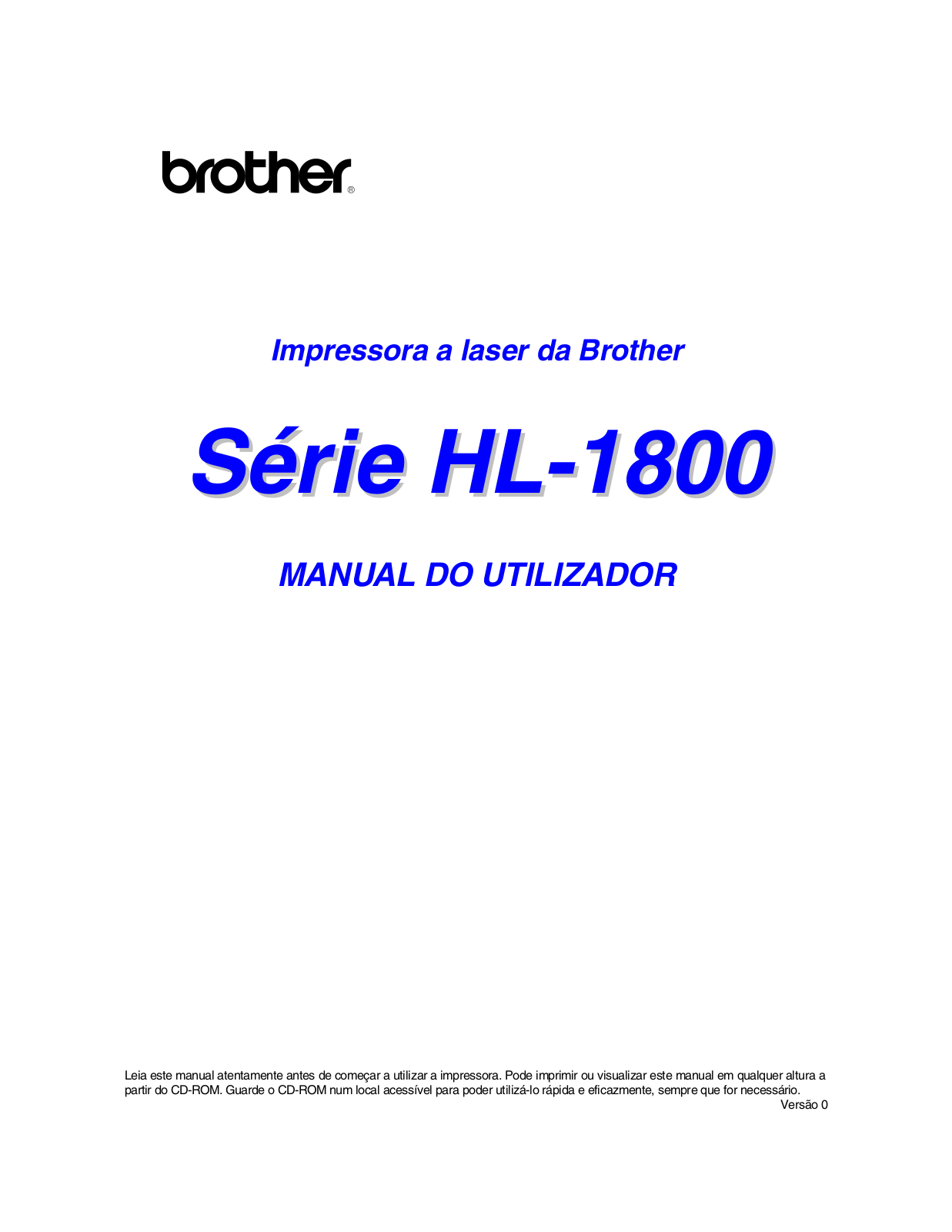 Brother HL-1800 User Manual 2