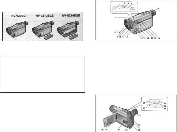 Panasonic NV-VZ9EG, NV-VZ10EGE, NV-RZ10EGE User Manual