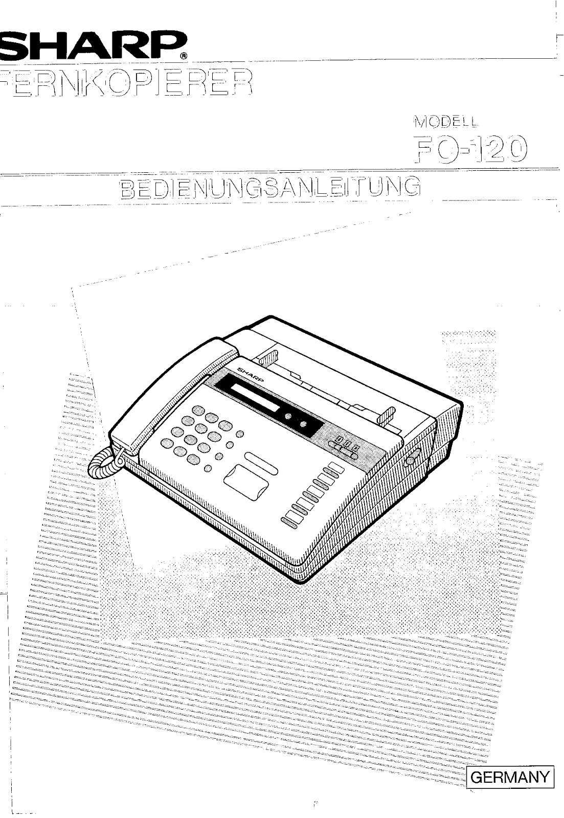 Sharp FO-120 User Manual