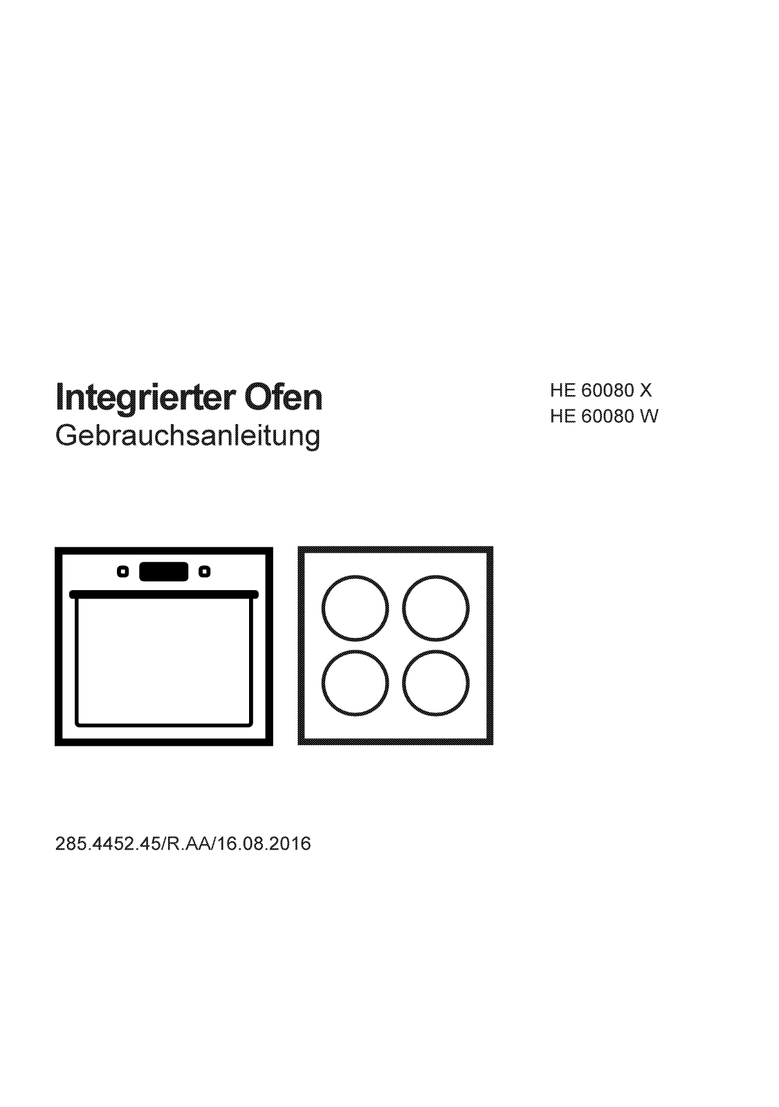 Elektra Bregenz HE 60080 X operation manual