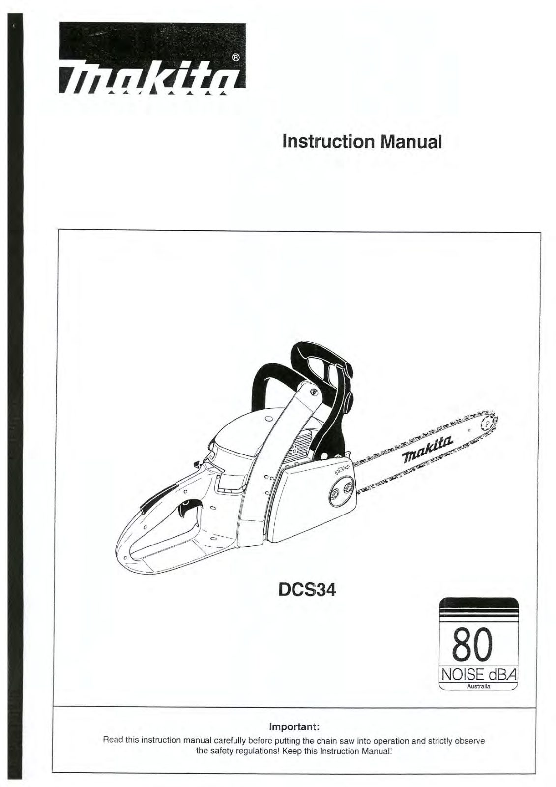 Makita DCS34, DCS34/40, DC24WA User Manual