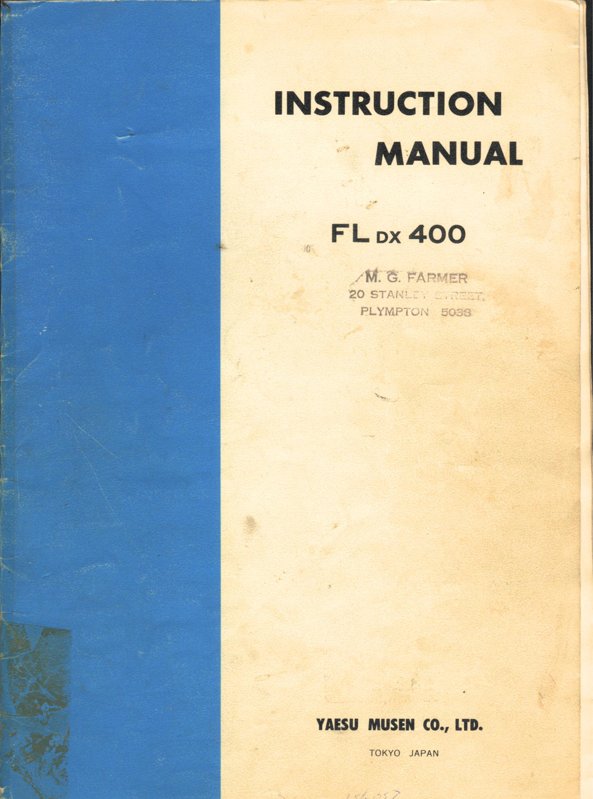 YAESU FLDX-400, FLDX-500 User Manual