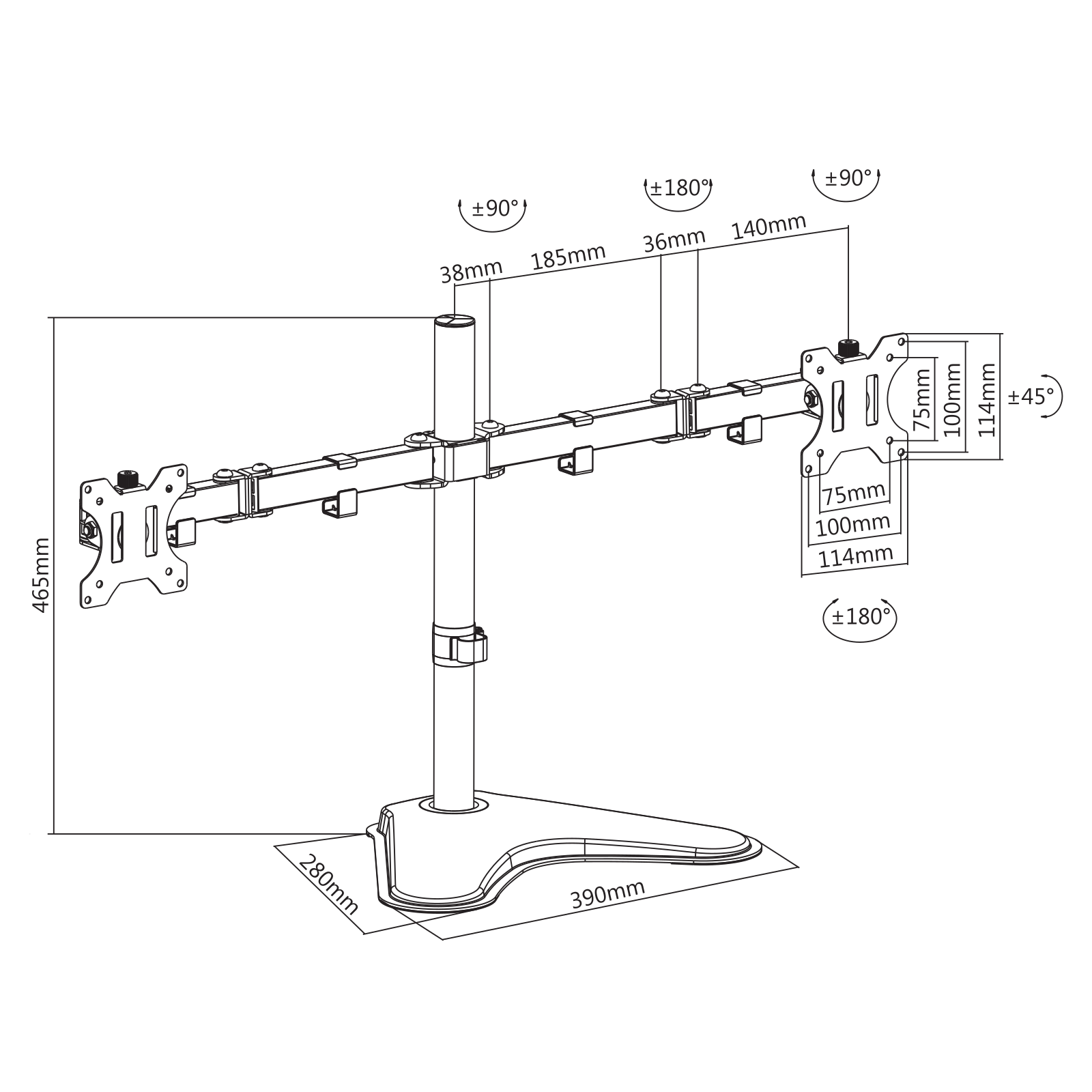 Manhattan ICA-LCD2524M Drawing - ManualMachine.com