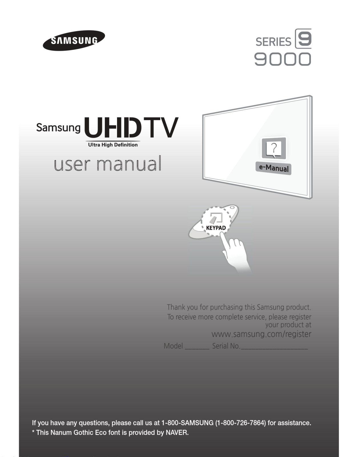 Samsung 9000 Series User Manual