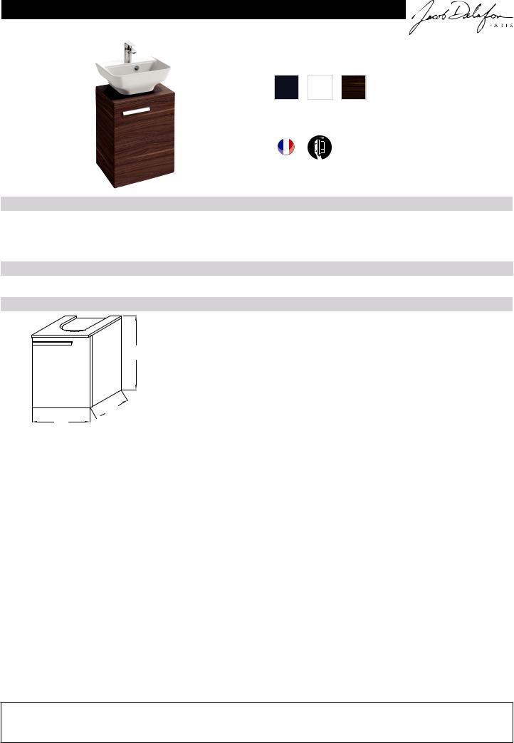 Jacob Delafon STRUKTURA EB1397D-E16, STRUKTURA EB1397D N14, STRUKTURA EB1397D N18 Datasheet