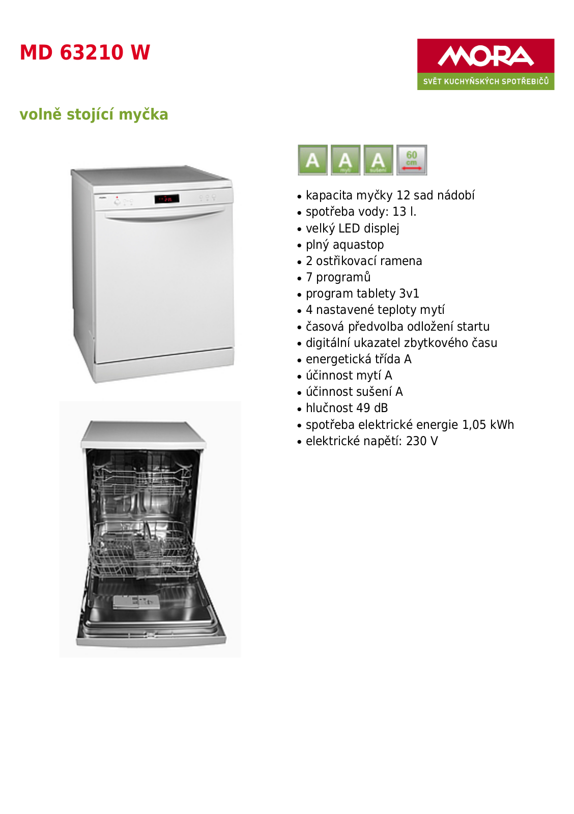 Mora MD 63210 User Manual