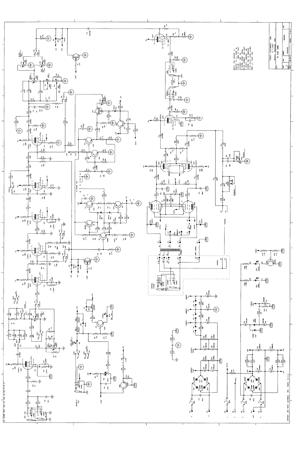 Peavey vh 5150 schematic