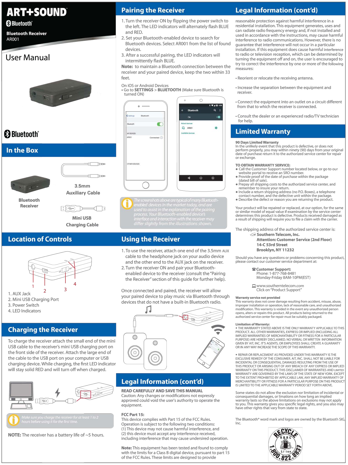 Art Sound AR001 User Manual