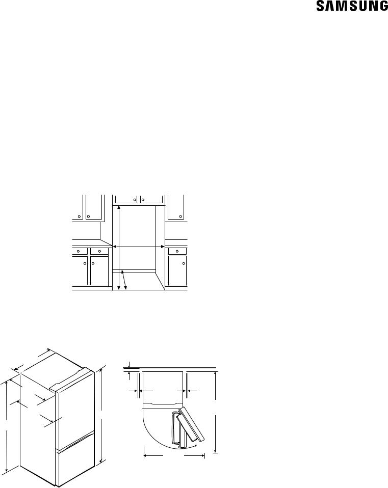 Samsung RB12A300641 Specification Sheet