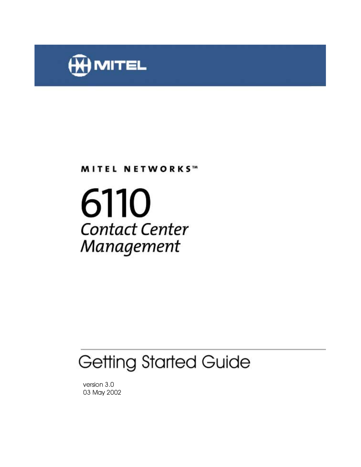 Mitel 6110 User Manual