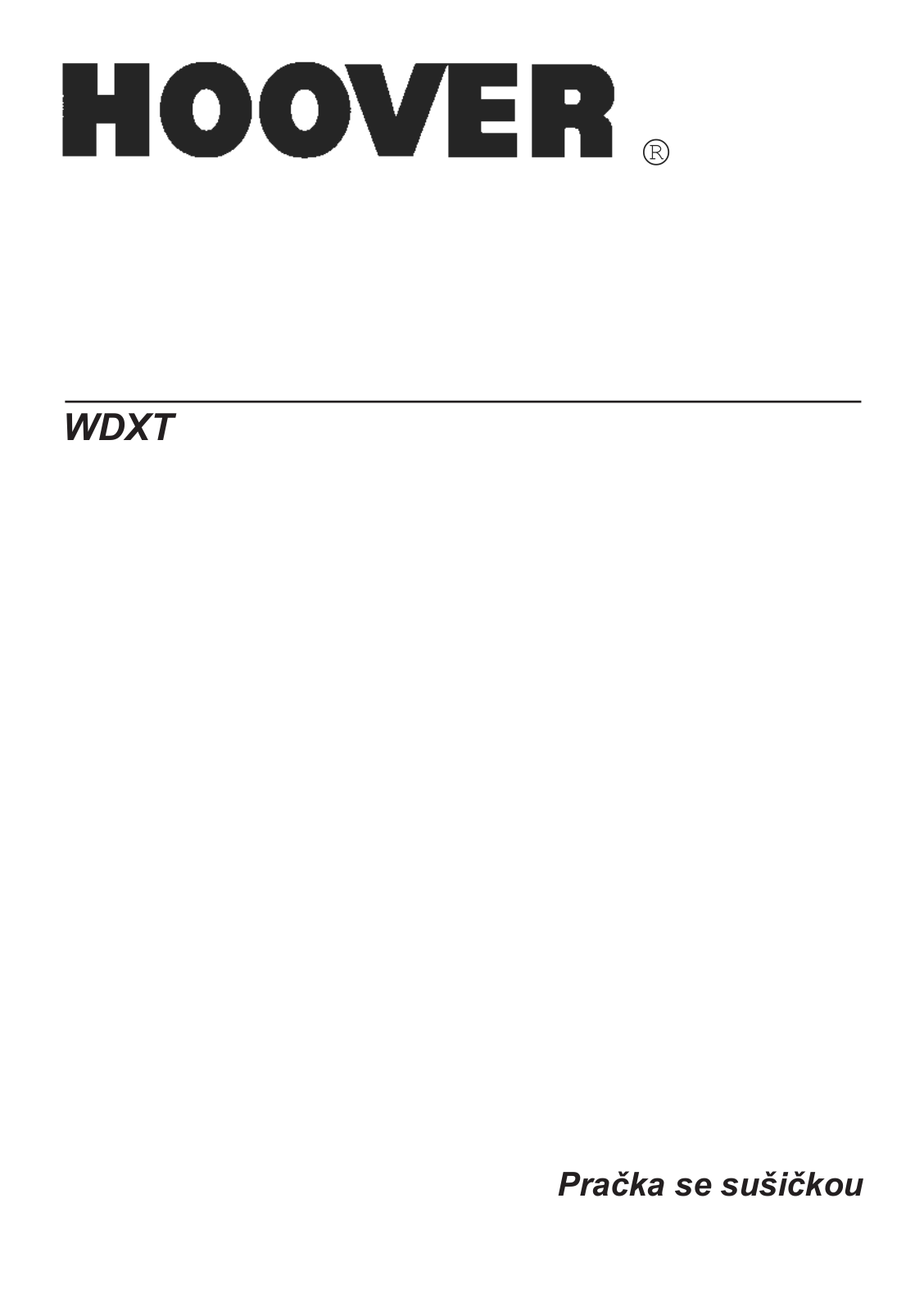 Hoover WDXT45 385A User Manual