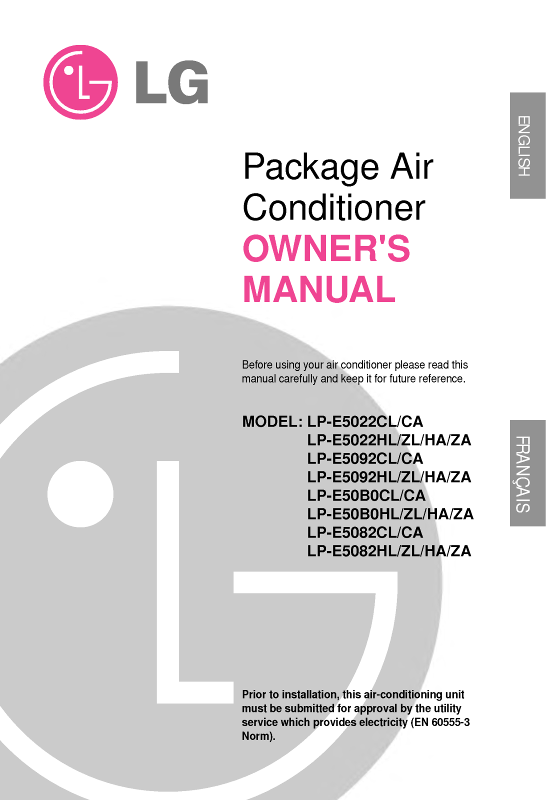 LG LP-E5082ZL User Manual