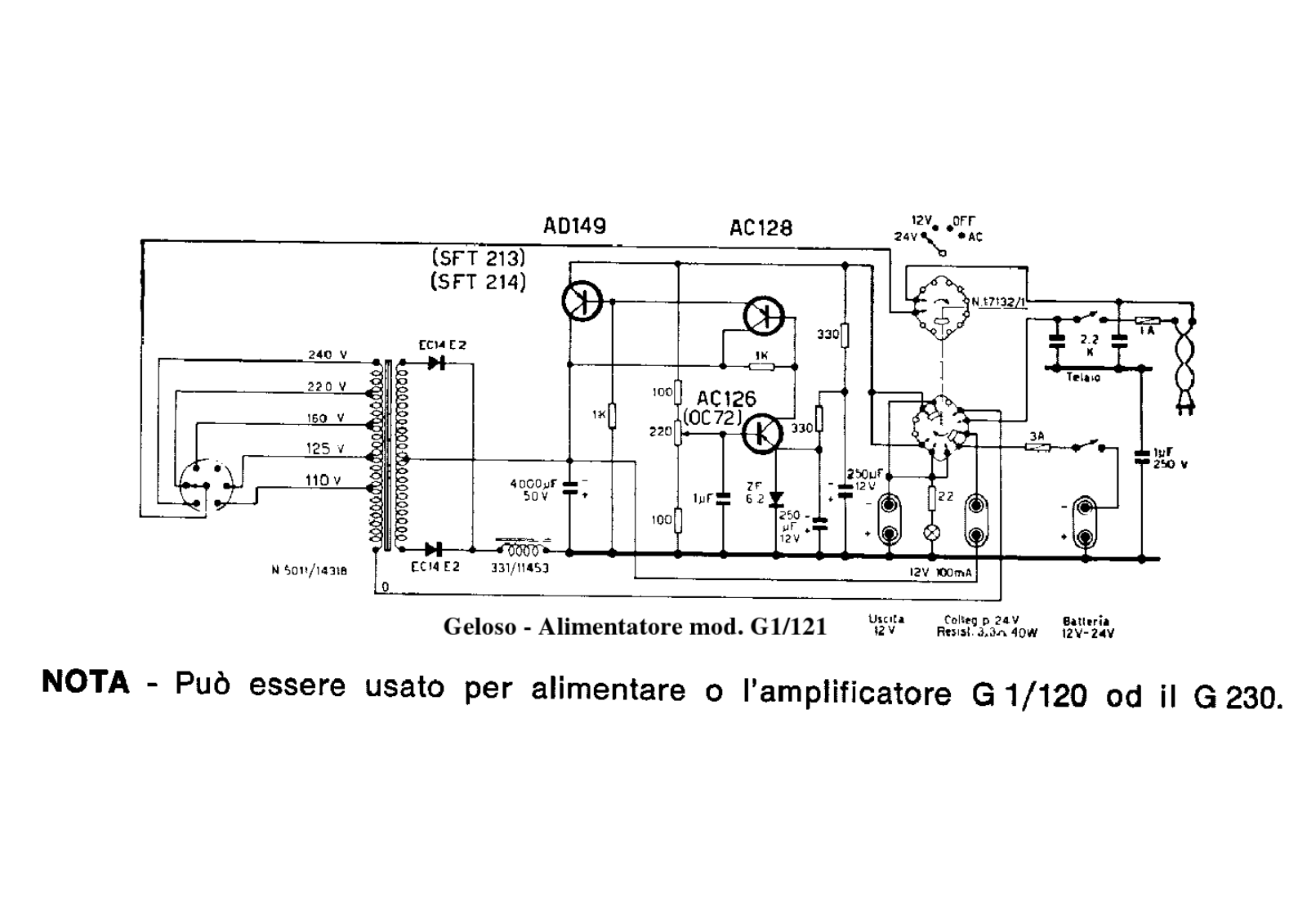 Geloso g1 121 schematic