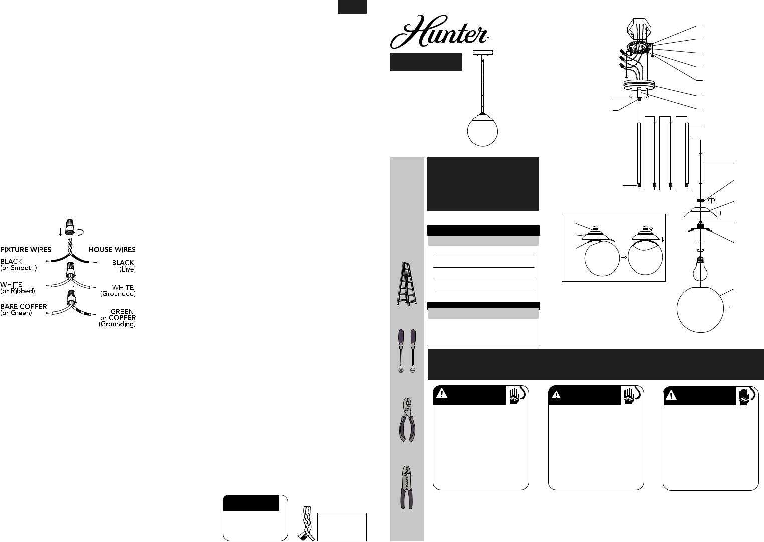 Hunter 19018, 19019, 19169 Installation Manual