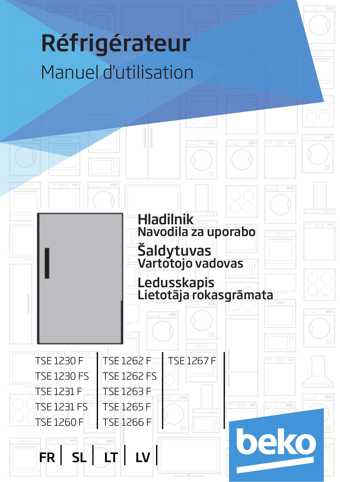 Beko TSE 1230 F, TSE 1262 F, TSE 1230 FS, TSE 1262 FS, TSE 1263 F User manual