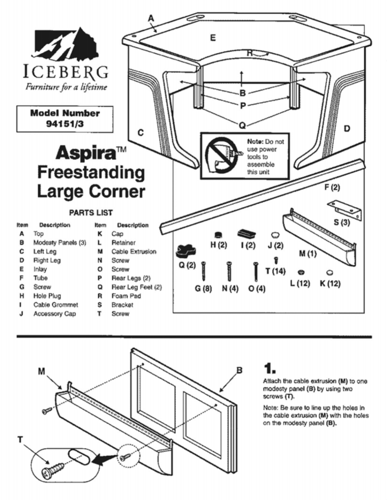 Iceberg 941513 User Manual