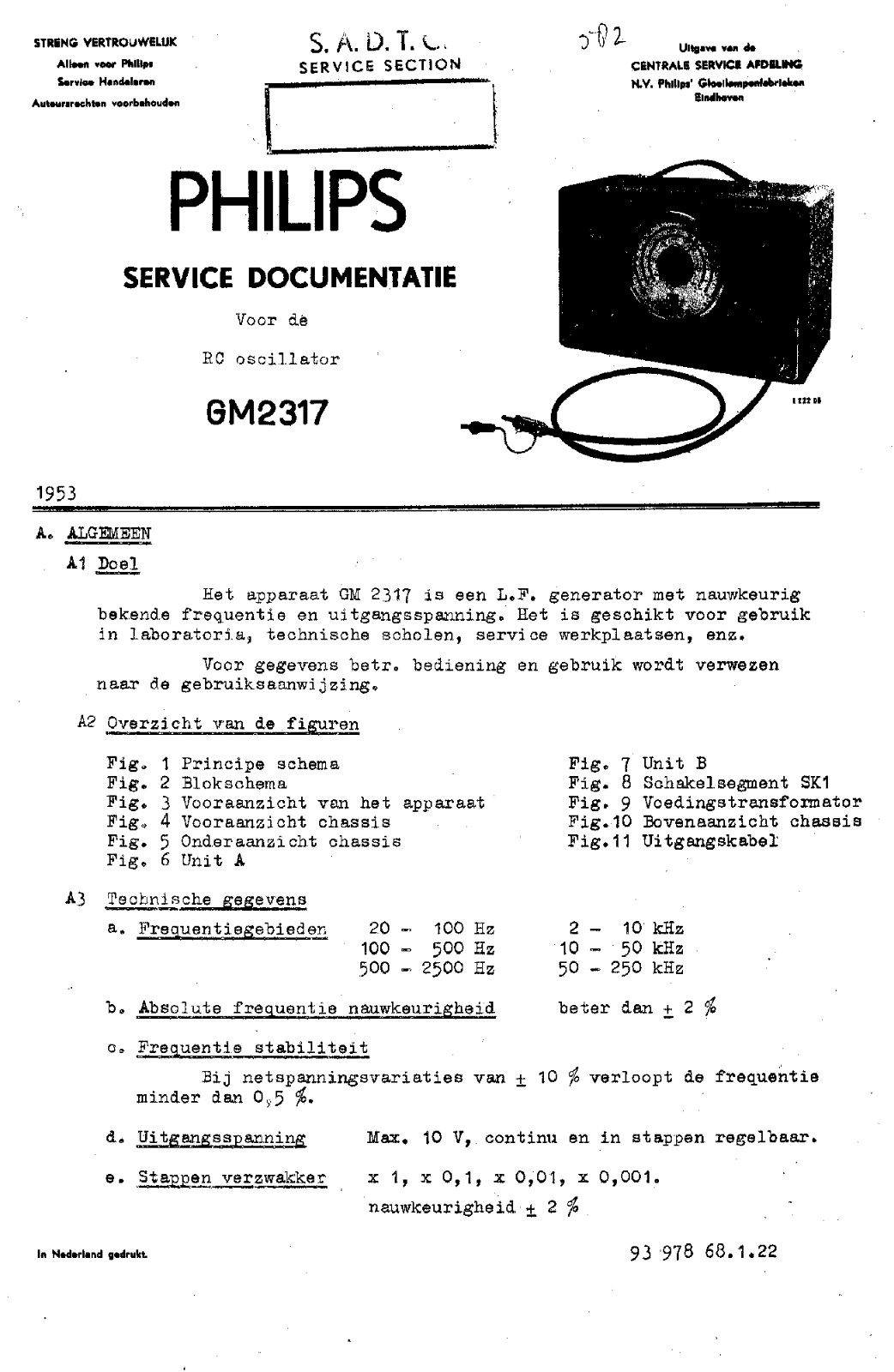 Philips gm2317 schematic