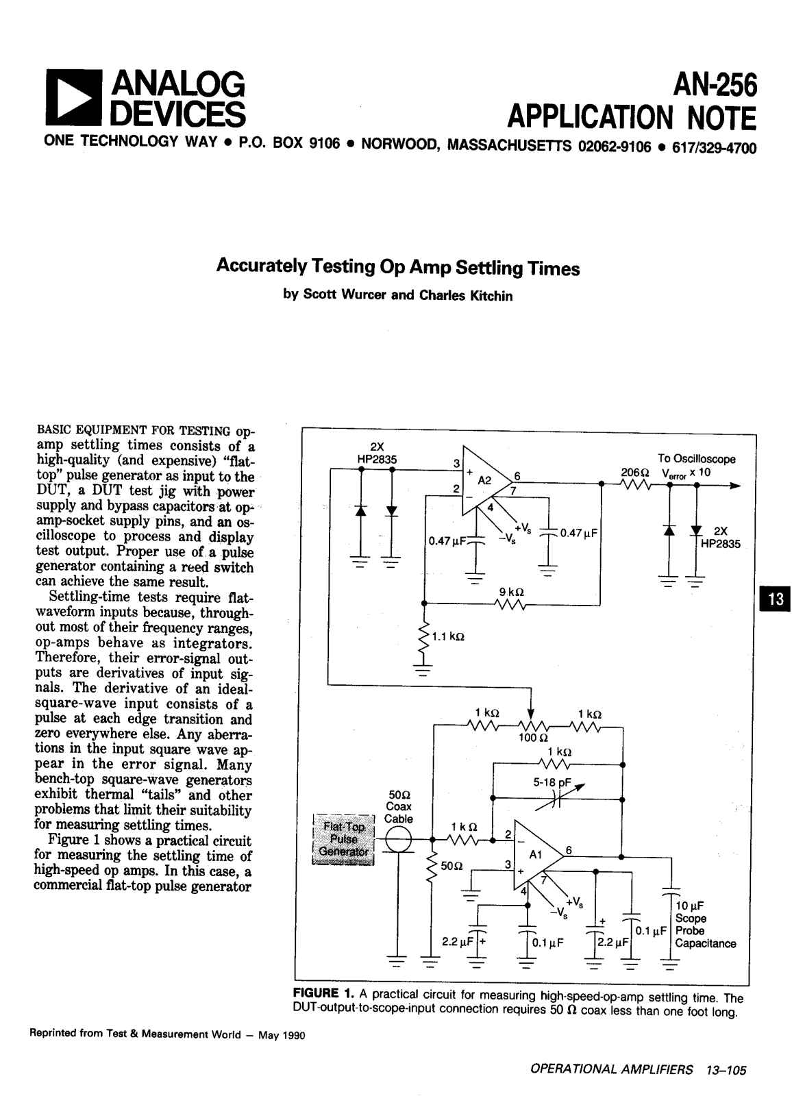 Analog Devices AN256 Application Notes