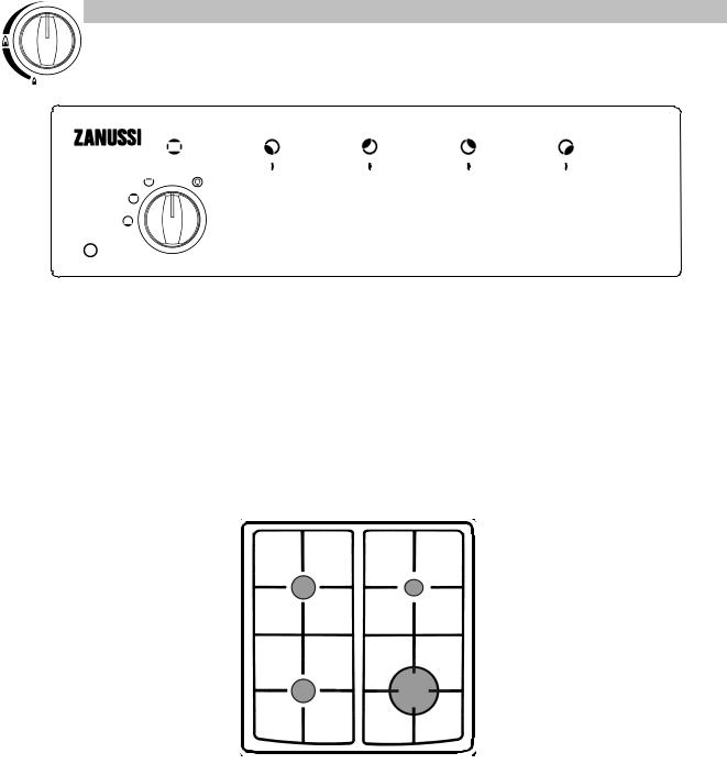 Zanussi ZCG551NW User Manual