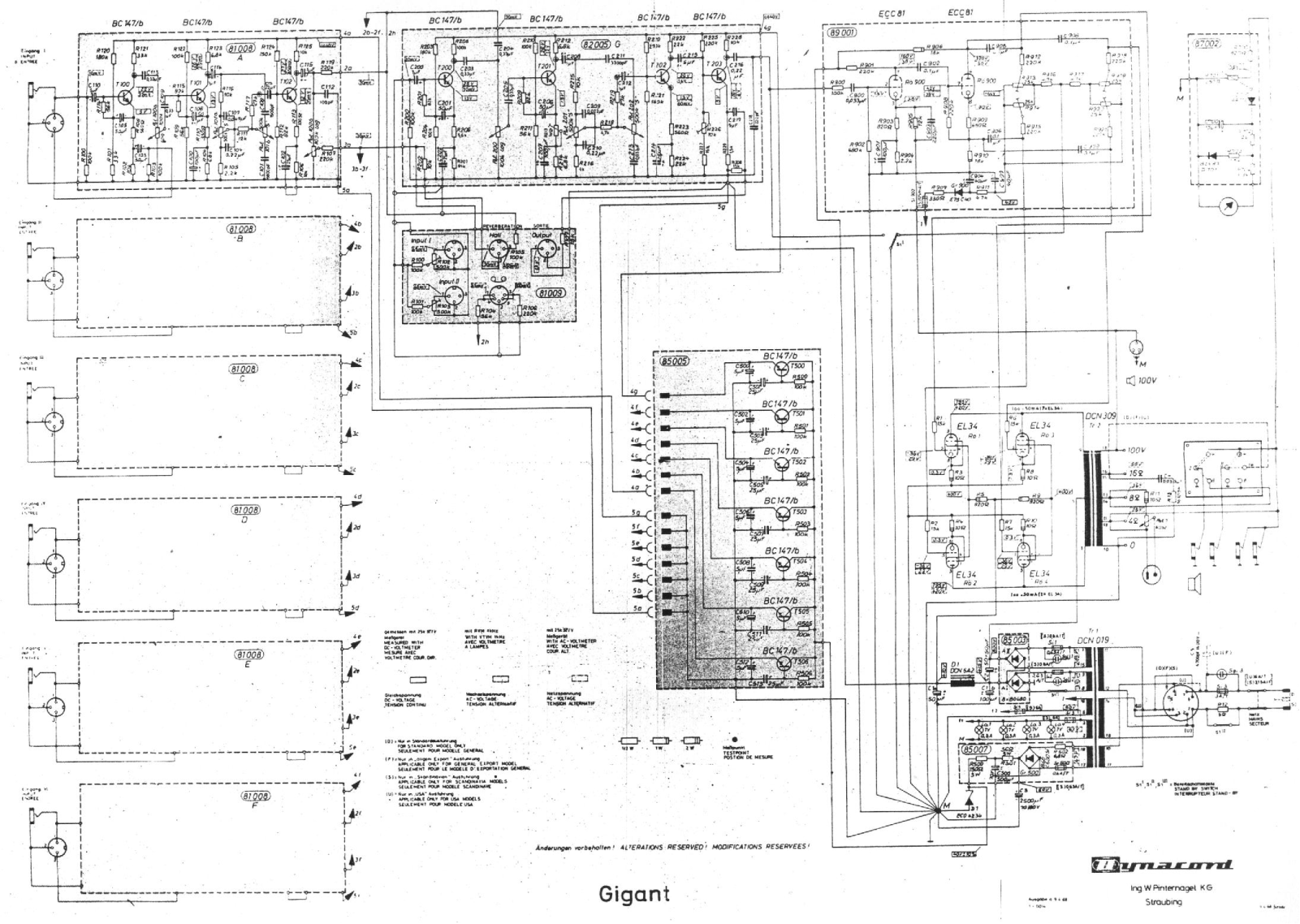 Dynacord gigant schematic