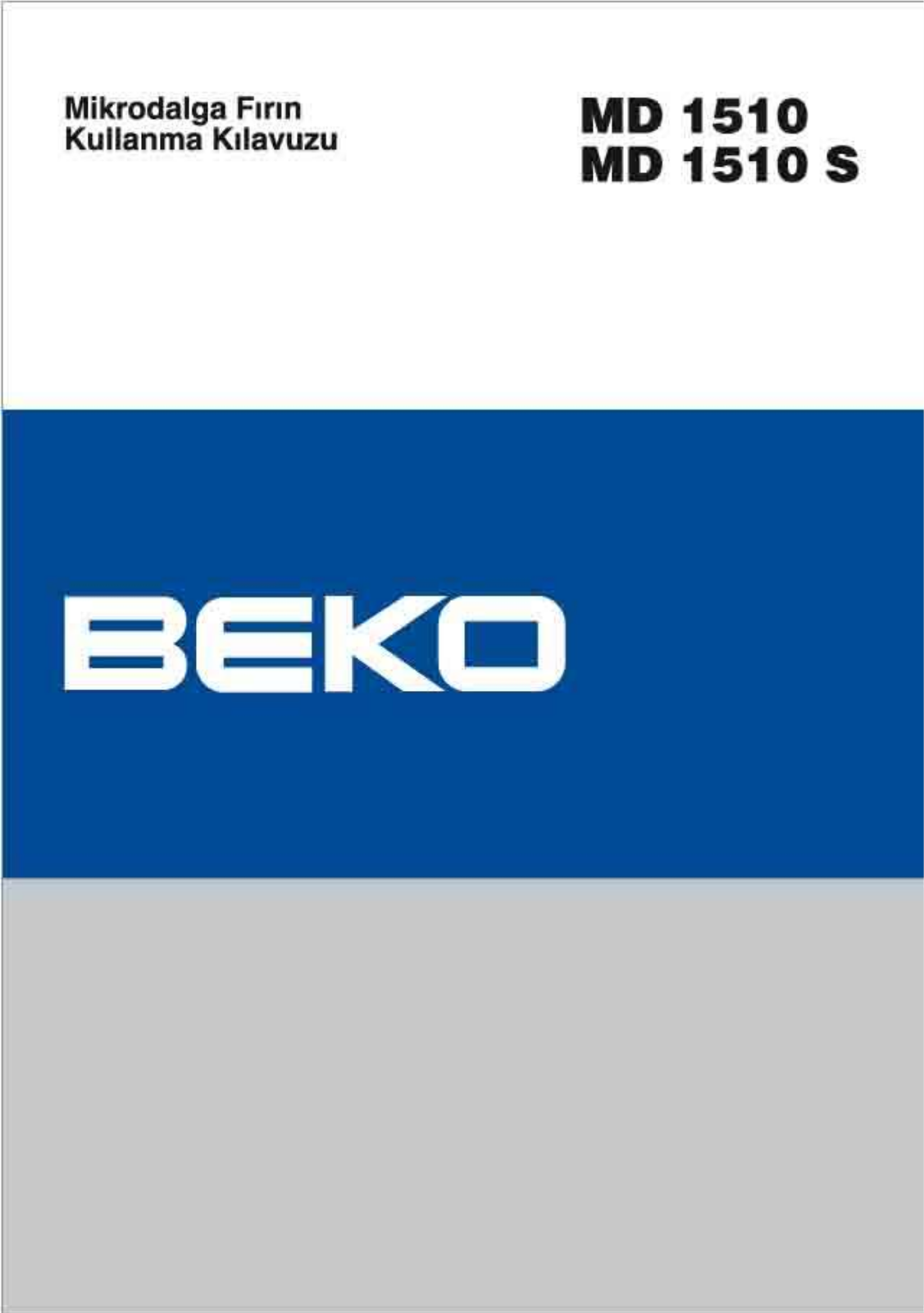 Beko MD1510, MD1510S User manual