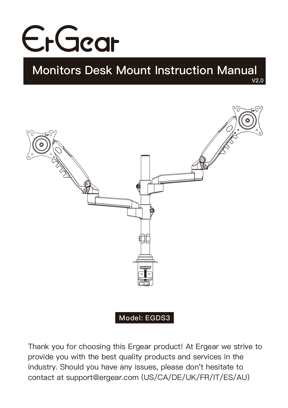 ErGear EGDS3 Instruction Manual