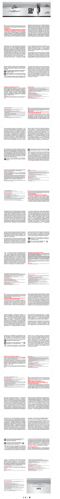 GA.MA GSH890 User Manual