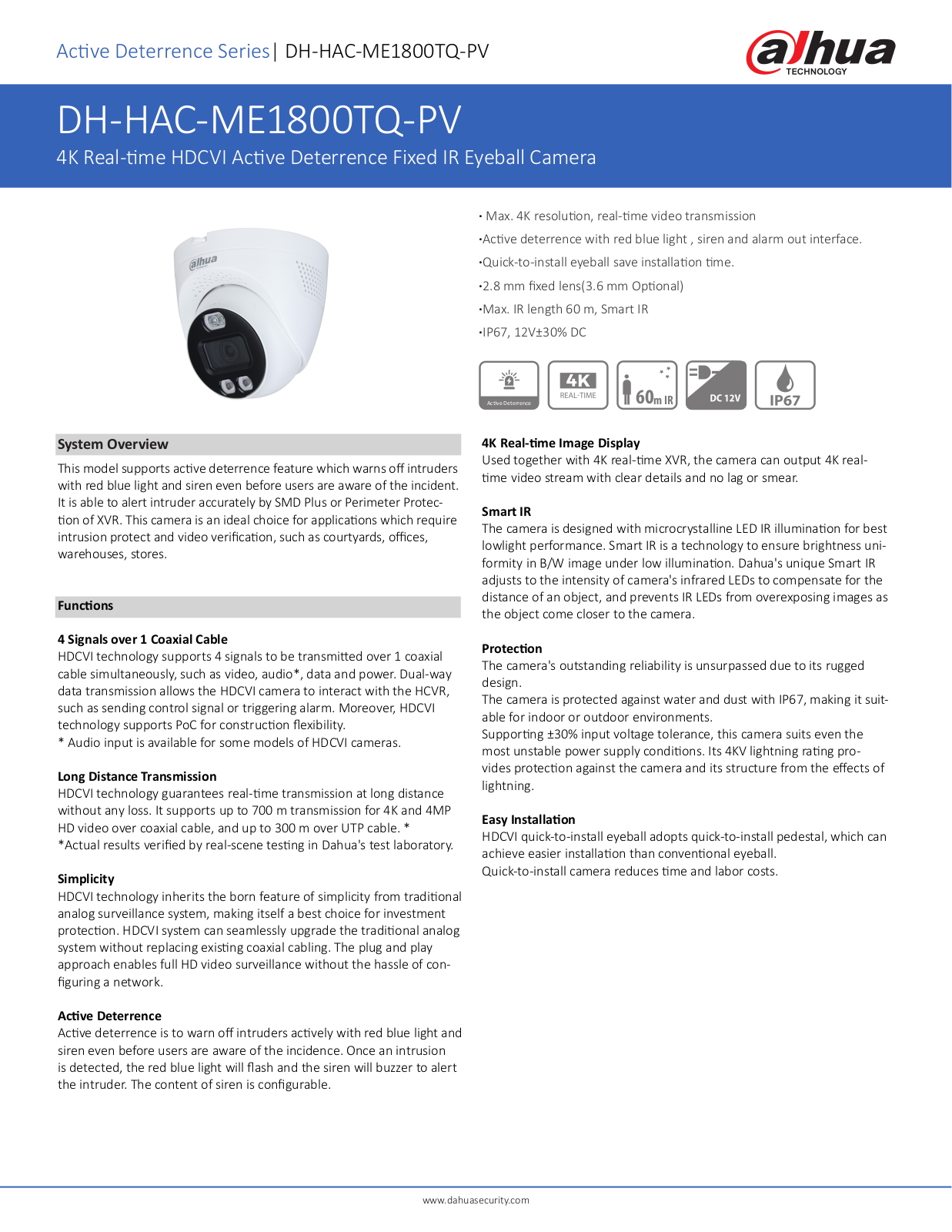 Dahua DH-HAC-ME1800TQ-PV User Manual