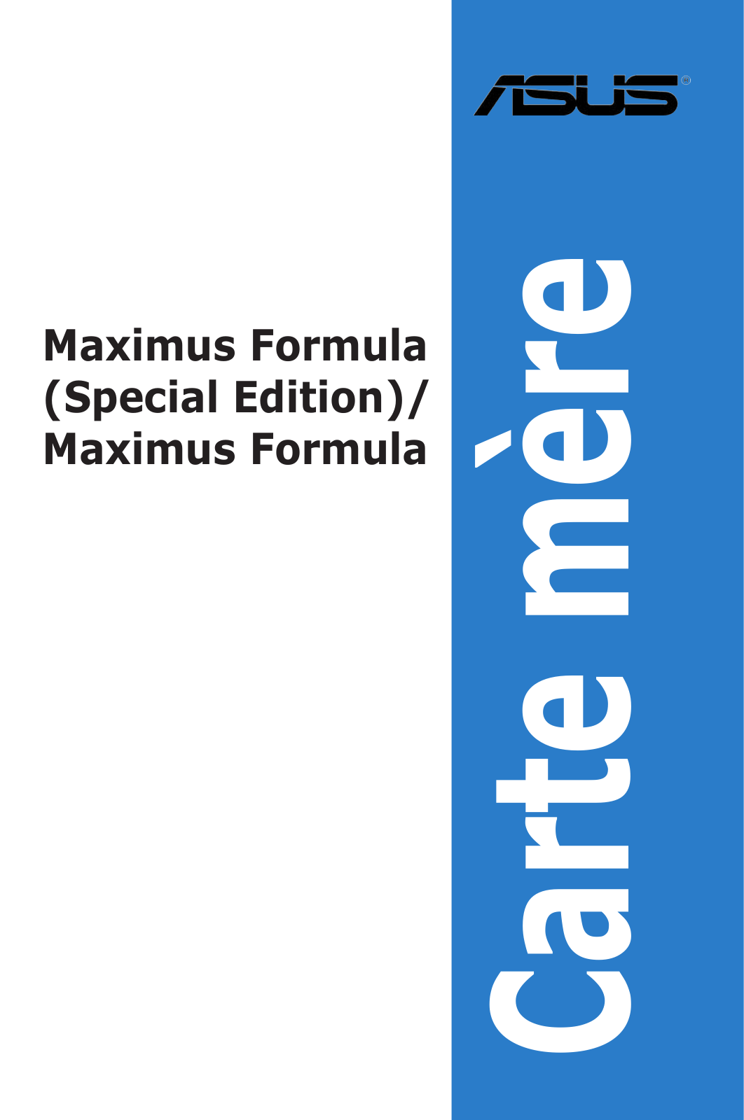 Asus MAXIMUS FORMULA User Manual