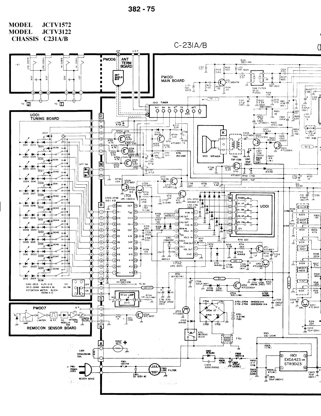 Citizen JCTV1572 Schematic