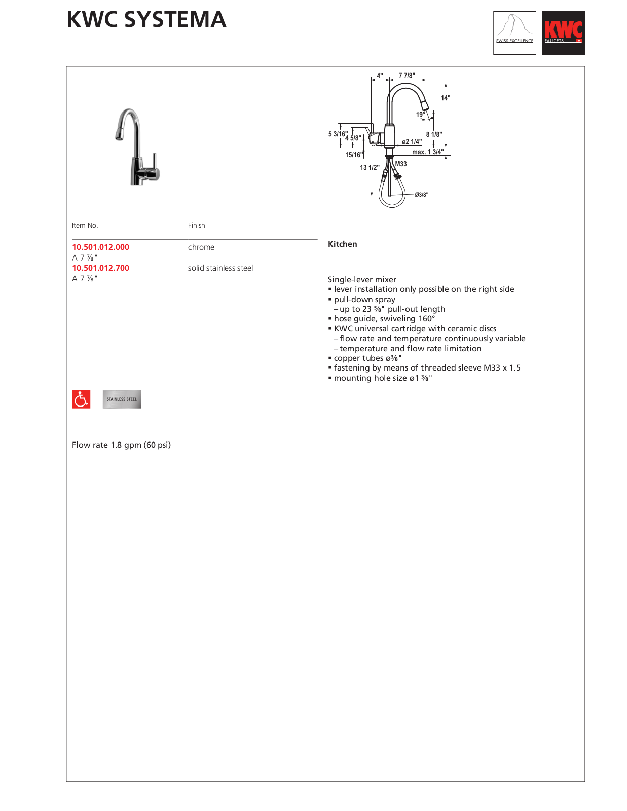 KWC 10.501.012 User Manual