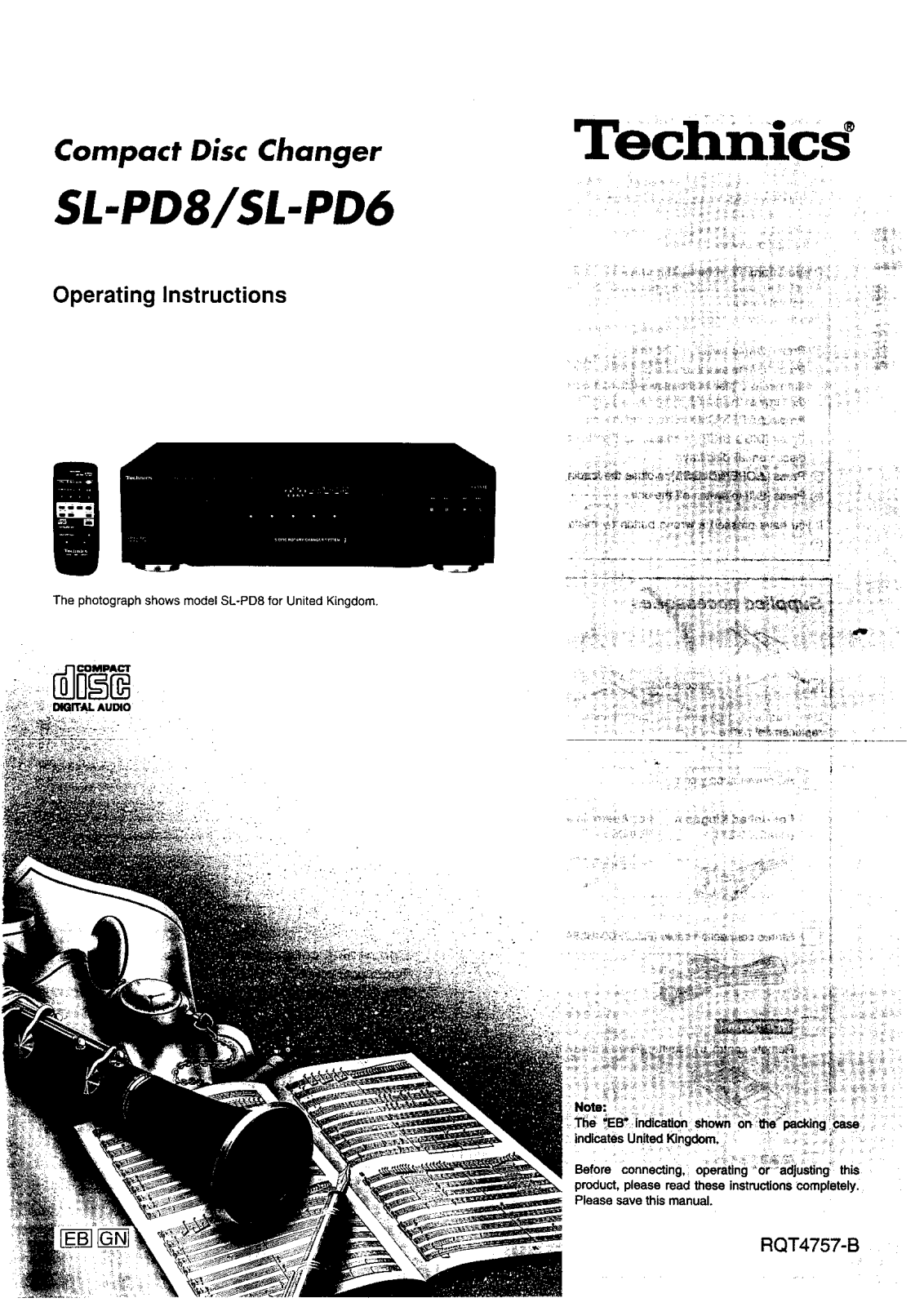 Panasonic SL-PD8 User Manual